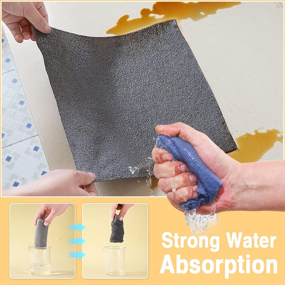 Pack of 20 Microfiber Clothes | Microfiber Cleaning Wipes for Kitchen & Households