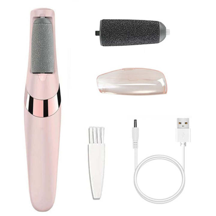 Rechargeable electric foot file and callus remover