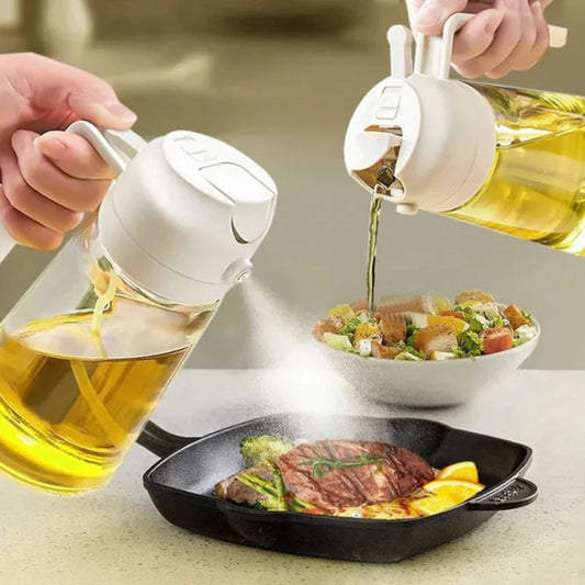 Two In One Oil Spray Bottle (500 ML)
