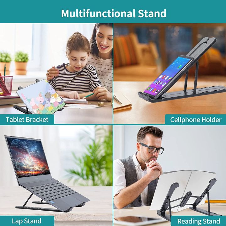 Foldable adjustable laptop stand