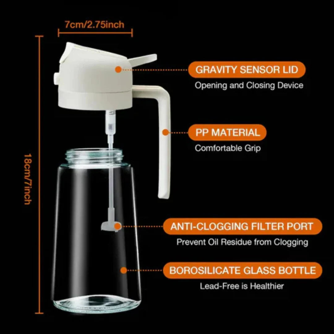 Two In One Oil Spray Bottle (500 ML)