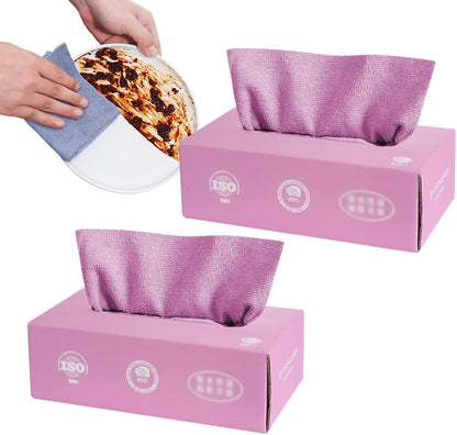 Pack of 20 Microfiber Clothes | Microfiber Cleaning Wipes for Kitchen & Households