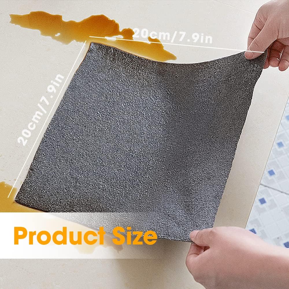 Pack of 20 Microfiber Clothes | Microfiber Cleaning Wipes for Kitchen & Households