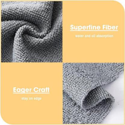 Pack of 20 Microfiber Clothes | Microfiber Cleaning Wipes for Kitchen & Households