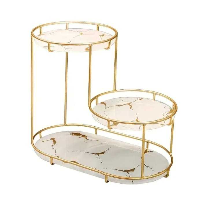 Rotating makeup and perfume organizer rack