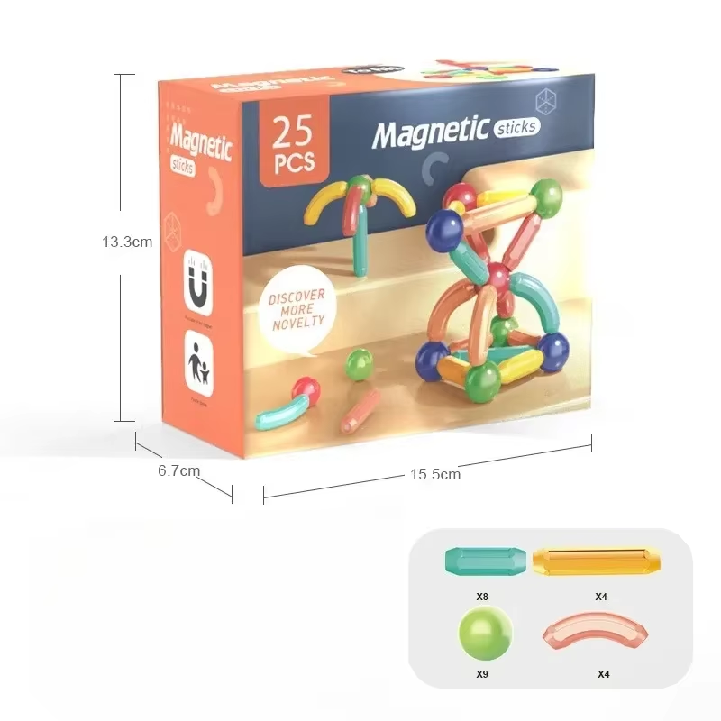 25 pcs Magnetic Building Blocks Educational Toy