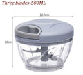 Manual speedy food chopper