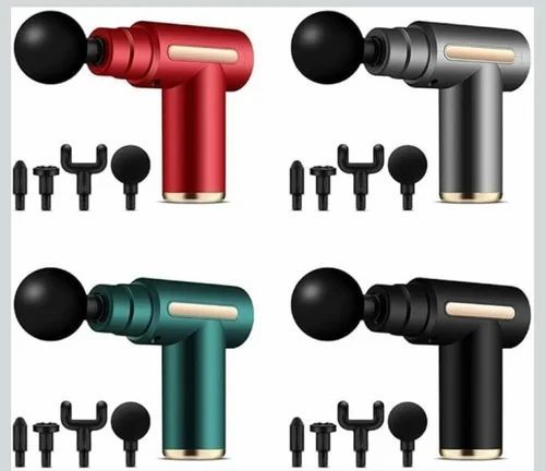 5-in-1 deep tissue massage gun with four heads
