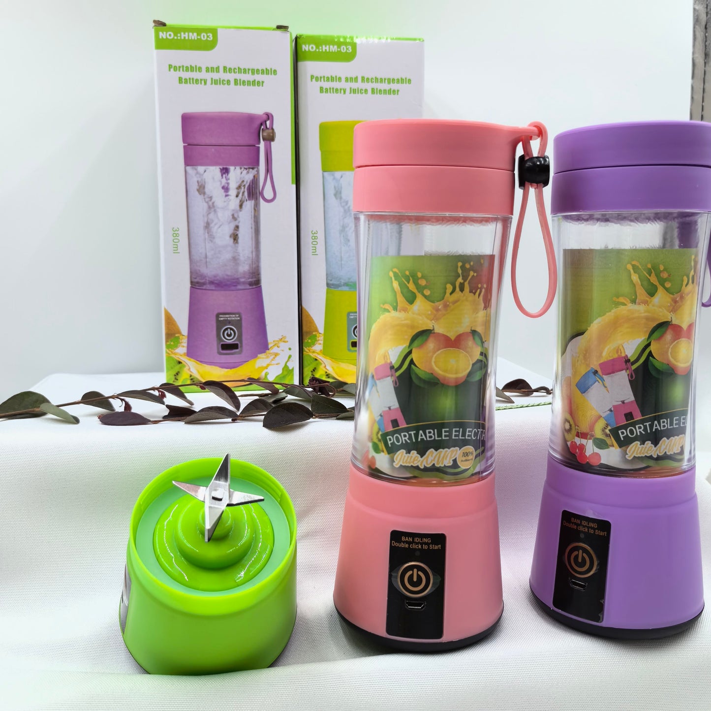 Mini Portable Blender Rechargeable Electric Fruit Juicer Mixers Rechargeable