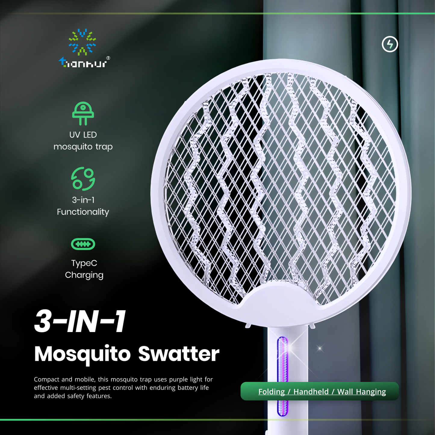 Mosquito Killer Racket Rechargeable
